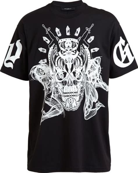 givenchy black gothic sugar skull tshirt|Givenchy Skull & Cards Tee .